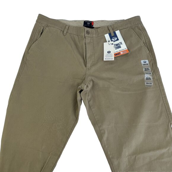 New Mens Dockers Ultimate Chino Khaki Pants Big & Tall Athletic Fit Size 38x36 - Picture 3 of 9